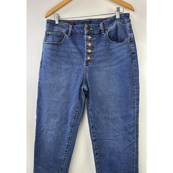 Talbots Everyday Relaxed Jeans Button Fly Stretch Medium Wash Denim Size 10 - Picture 5 of 13